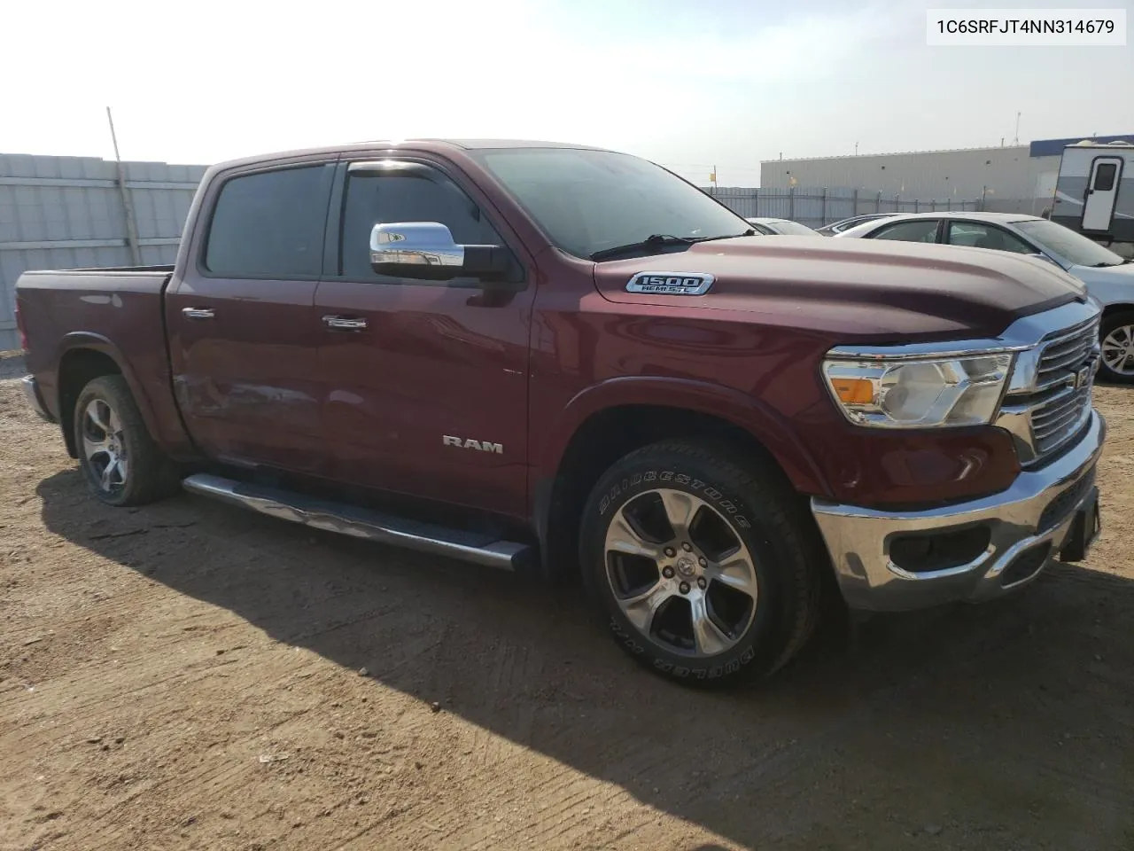 2022 Ram 1500 Laramie VIN: 1C6SRFJT4NN314679 Lot: 74917994