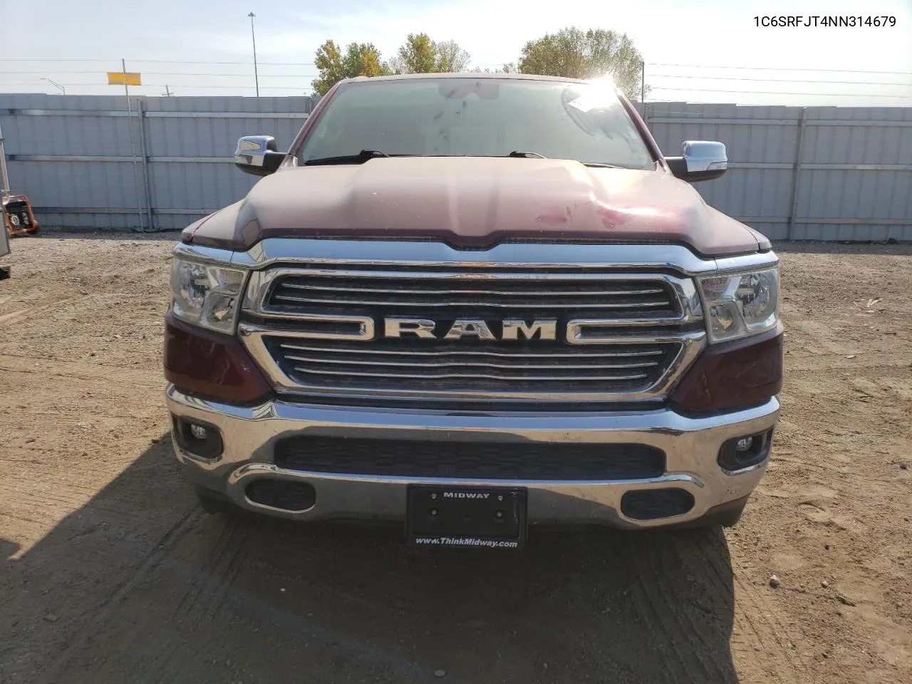 2022 Ram 1500 Laramie VIN: 1C6SRFJT4NN314679 Lot: 74917994