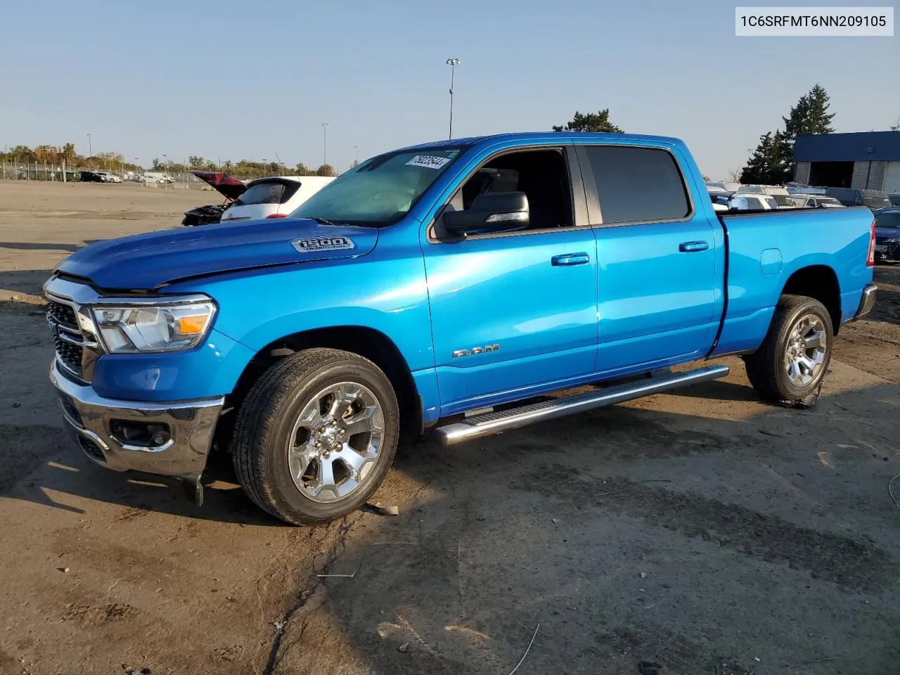 2022 Ram 1500 Big Horn/Lone Star VIN: 1C6SRFMT6NN209105 Lot: 75023544