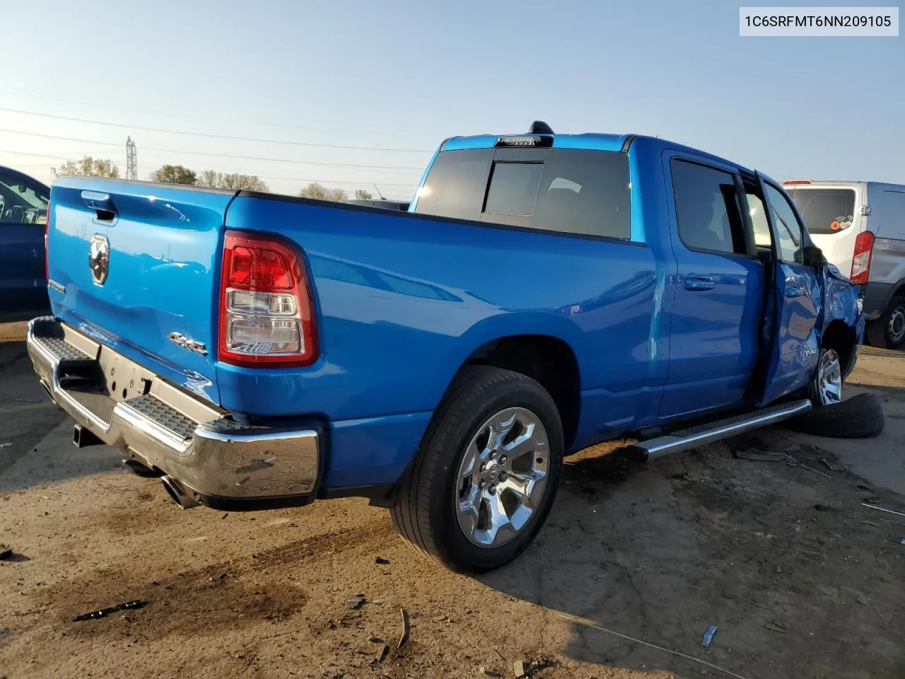 2022 Ram 1500 Big Horn/Lone Star VIN: 1C6SRFMT6NN209105 Lot: 75023544