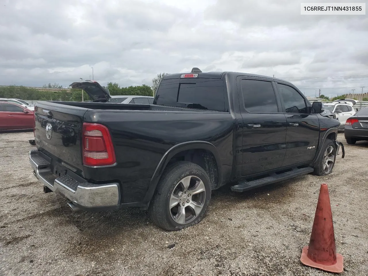 2022 Ram 1500 Laramie VIN: 1C6RREJT1NN431855 Lot: 75162524