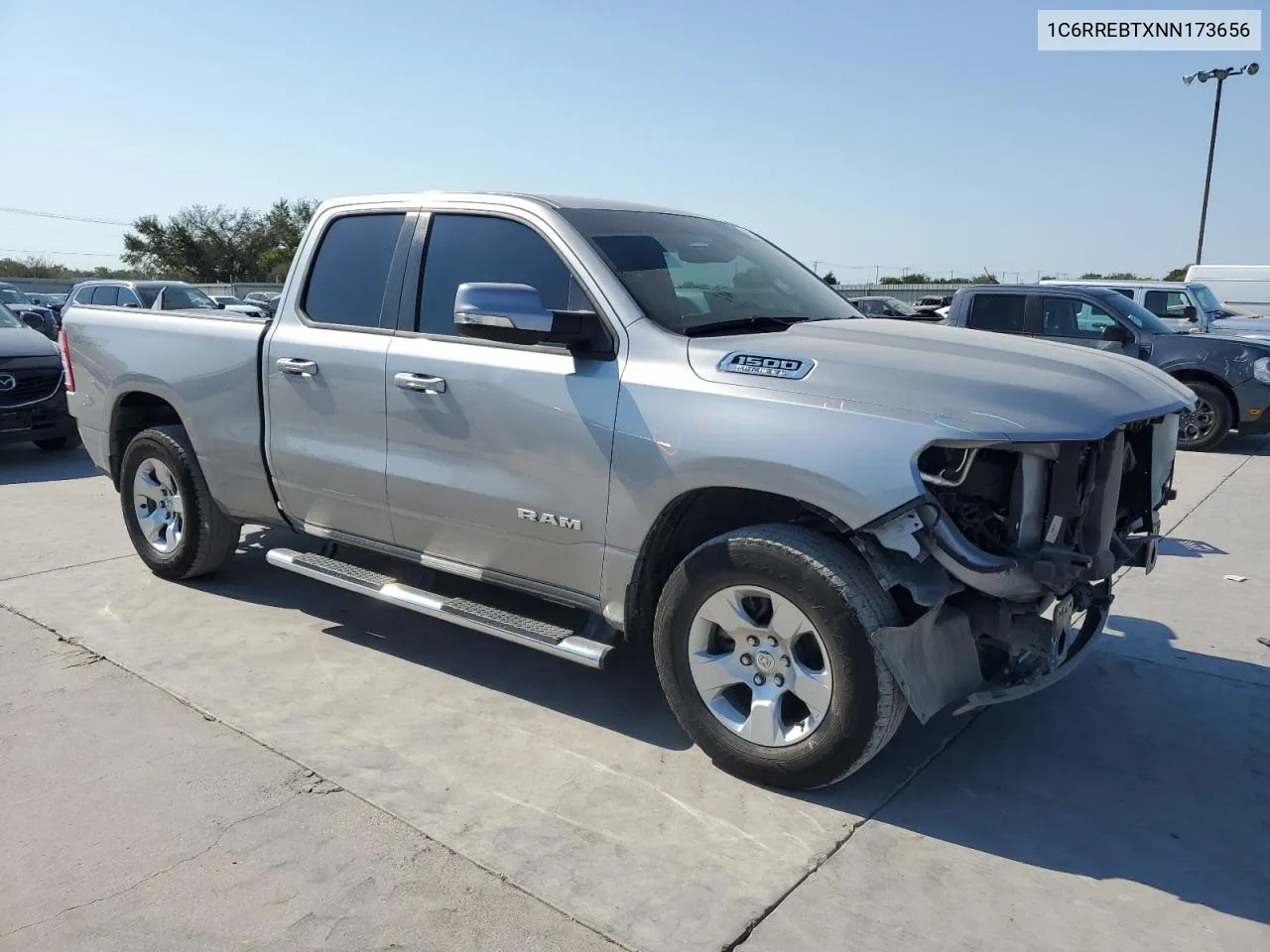 2022 Ram 1500 Big Horn/Lone Star VIN: 1C6RREBTXNN173656 Lot: 75387794