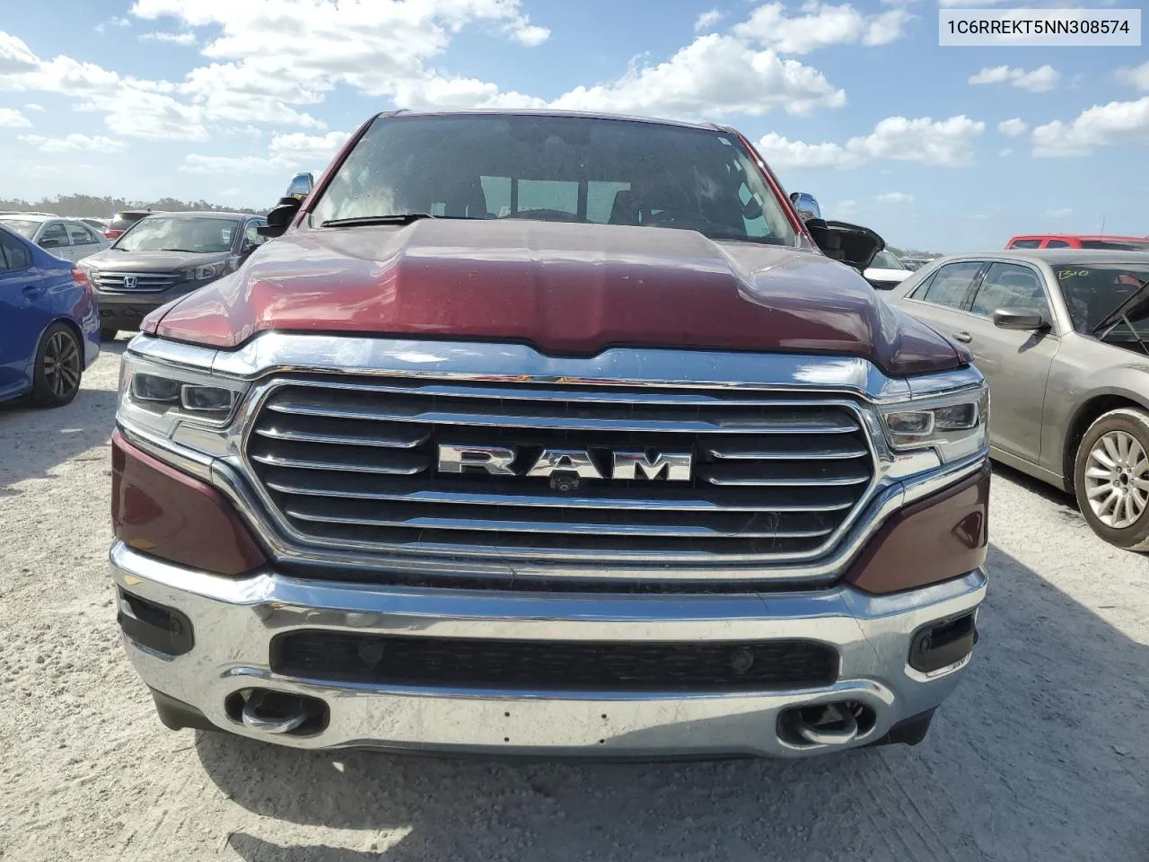 2022 Ram 1500 Longhorn VIN: 1C6RREKT5NN308574 Lot: 75389344