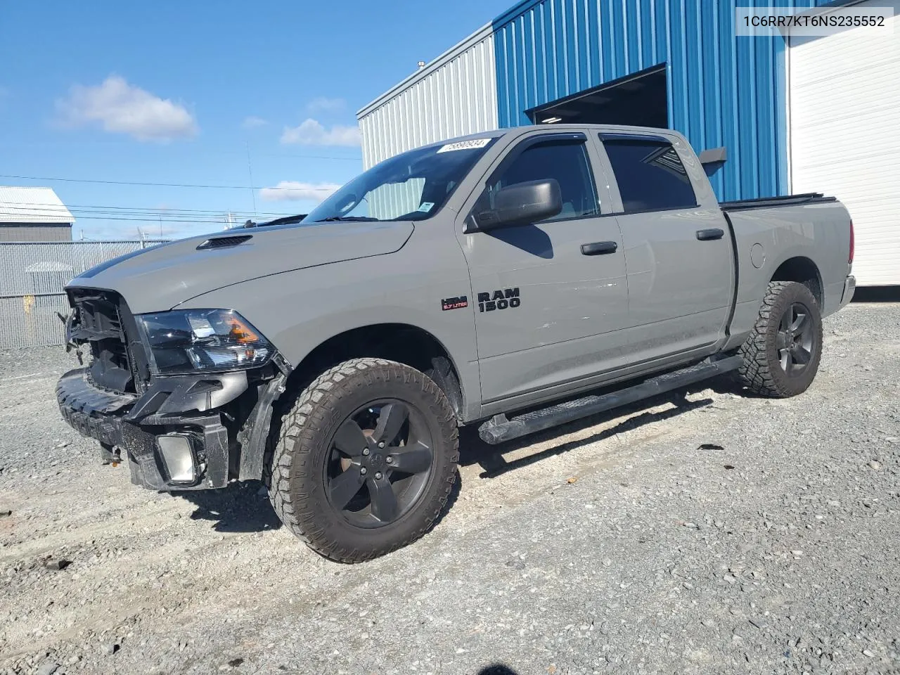 2022 Ram 1500 Classic Tradesman VIN: 1C6RR7KT6NS235552 Lot: 75890934