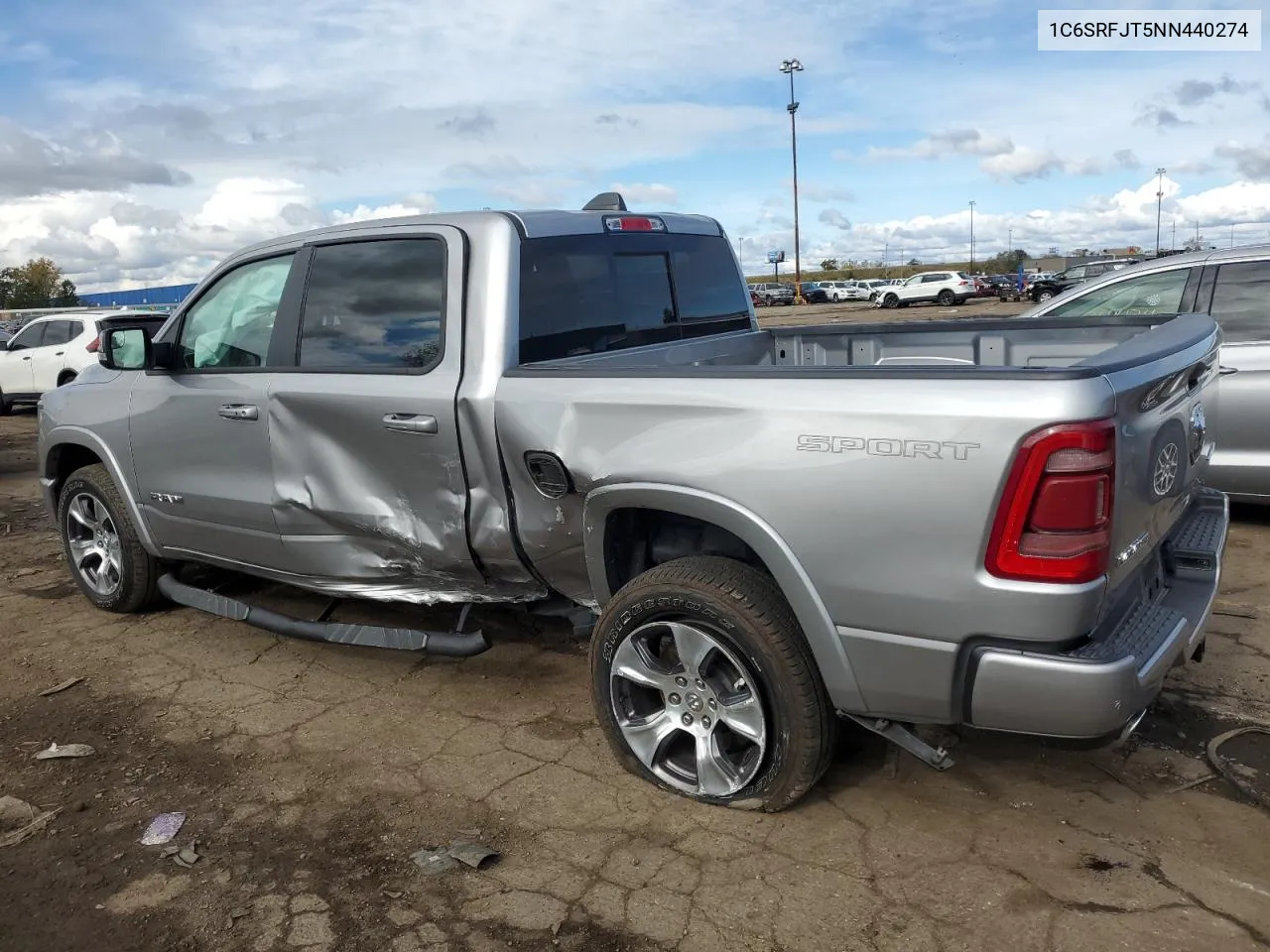 2022 Ram 1500 Laramie VIN: 1C6SRFJT5NN440274 Lot: 75920364