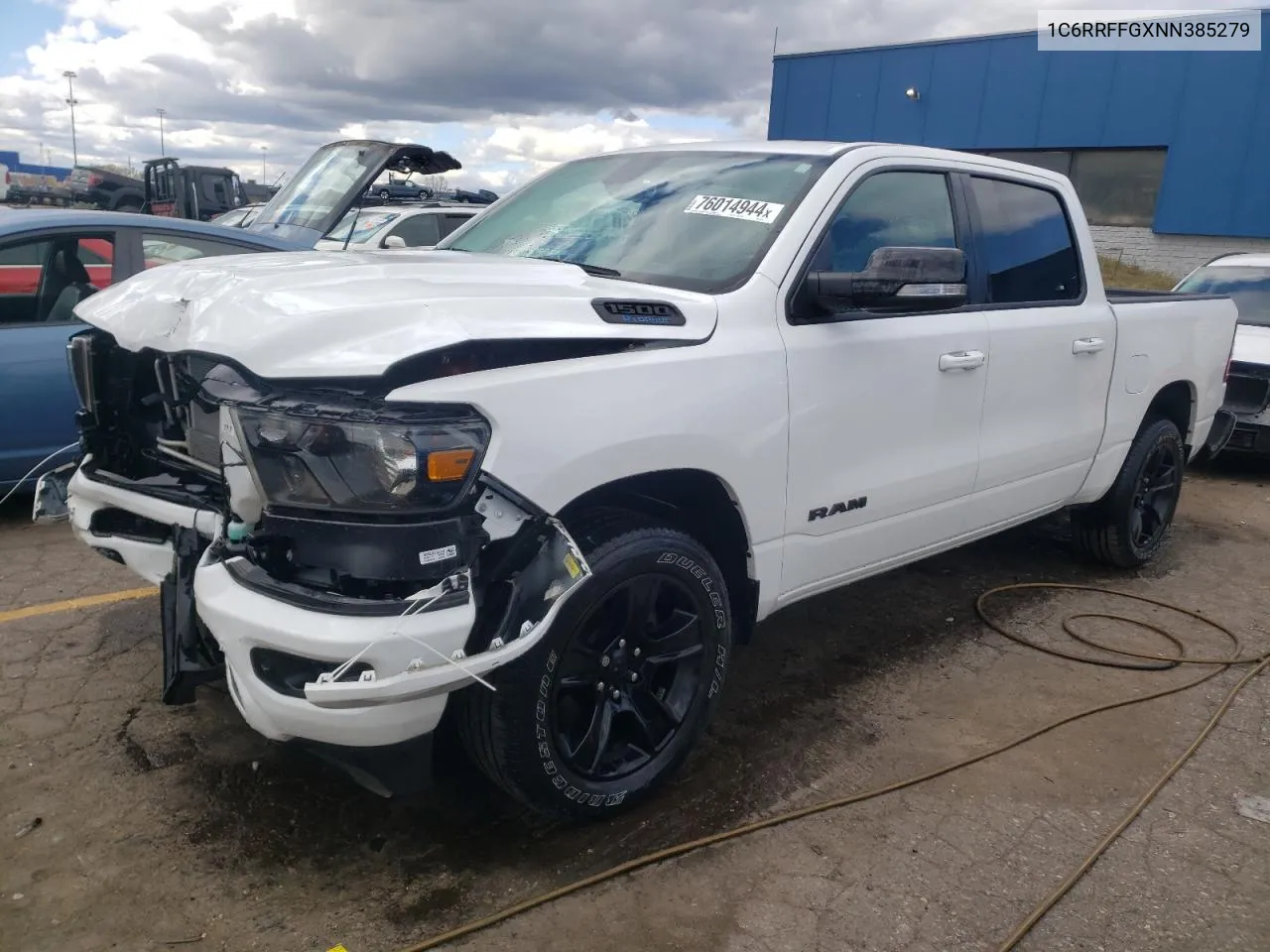 2022 Ram 1500 Big Horn/Lone Star VIN: 1C6RRFFGXNN385279 Lot: 76014944