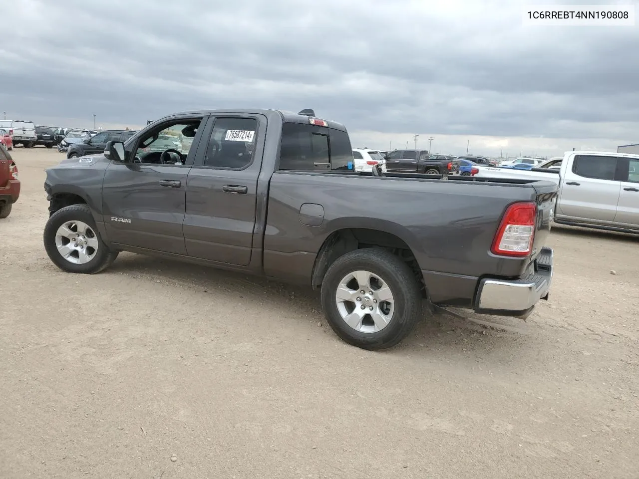 2022 Ram 1500 Big Horn/Lone Star VIN: 1C6RREBT4NN190808 Lot: 76587214