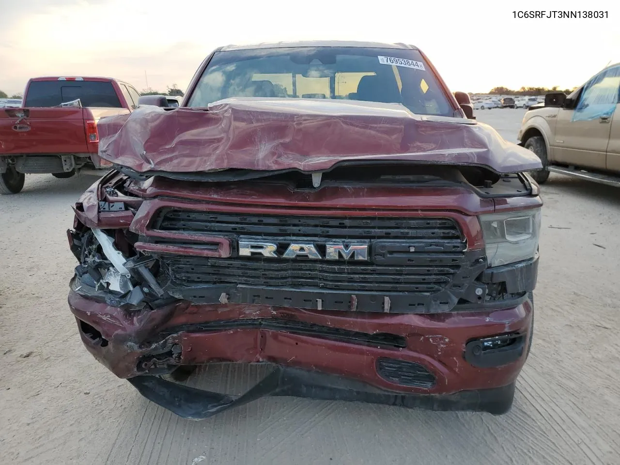 2022 Ram 1500 Laramie VIN: 1C6SRFJT3NN138031 Lot: 76953844