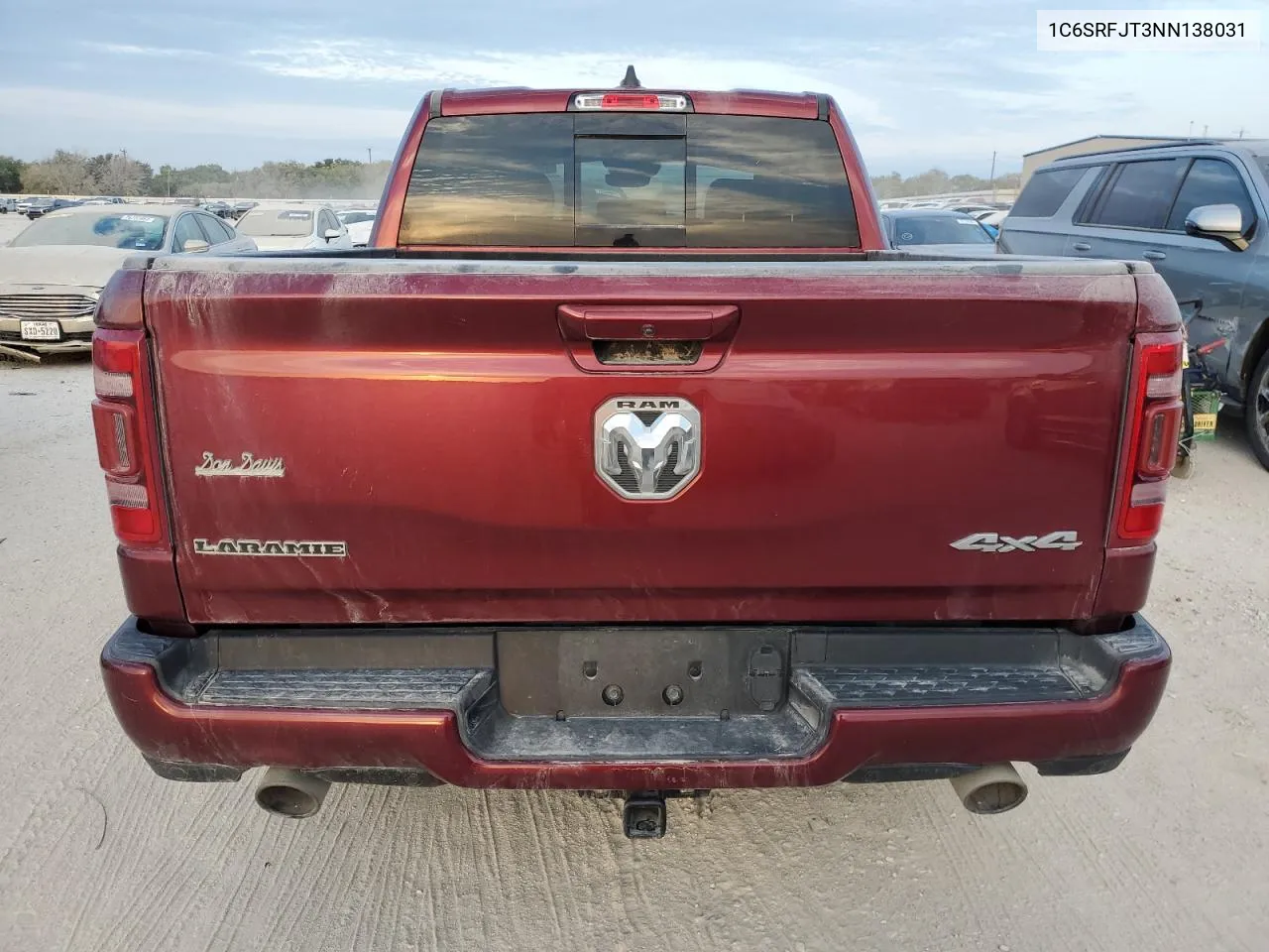 2022 Ram 1500 Laramie VIN: 1C6SRFJT3NN138031 Lot: 76953844