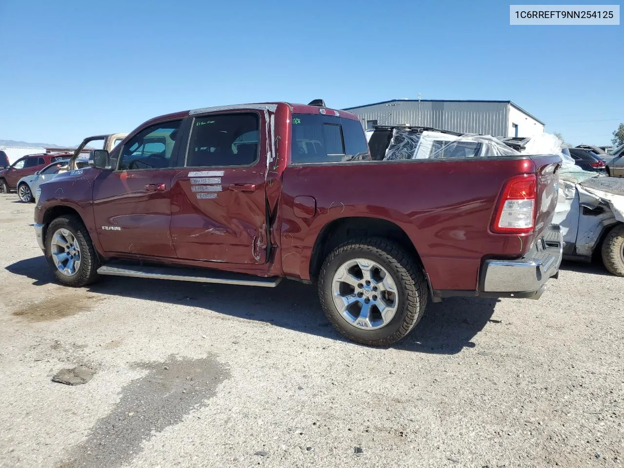 2022 Ram 1500 Big Horn/Lone Star VIN: 1C6RREFT9NN254125 Lot: 77012034