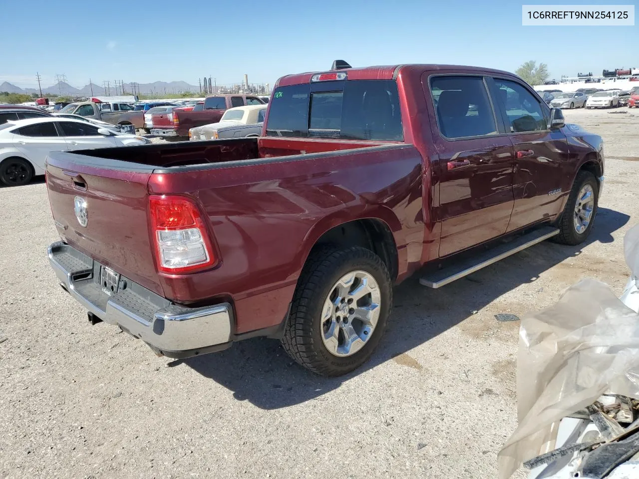 2022 Ram 1500 Big Horn/Lone Star VIN: 1C6RREFT9NN254125 Lot: 77012034