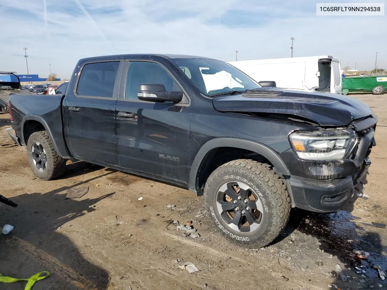 2022 Ram 1500 Rebel VIN: 1C6SRFLT9NN294538 Lot: 77043234