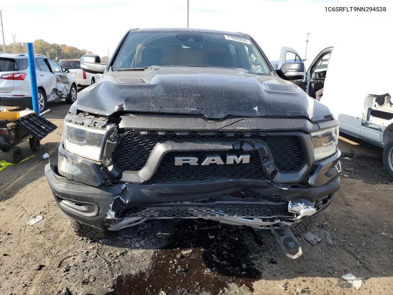 2022 Ram 1500 Rebel VIN: 1C6SRFLT9NN294538 Lot: 77043234