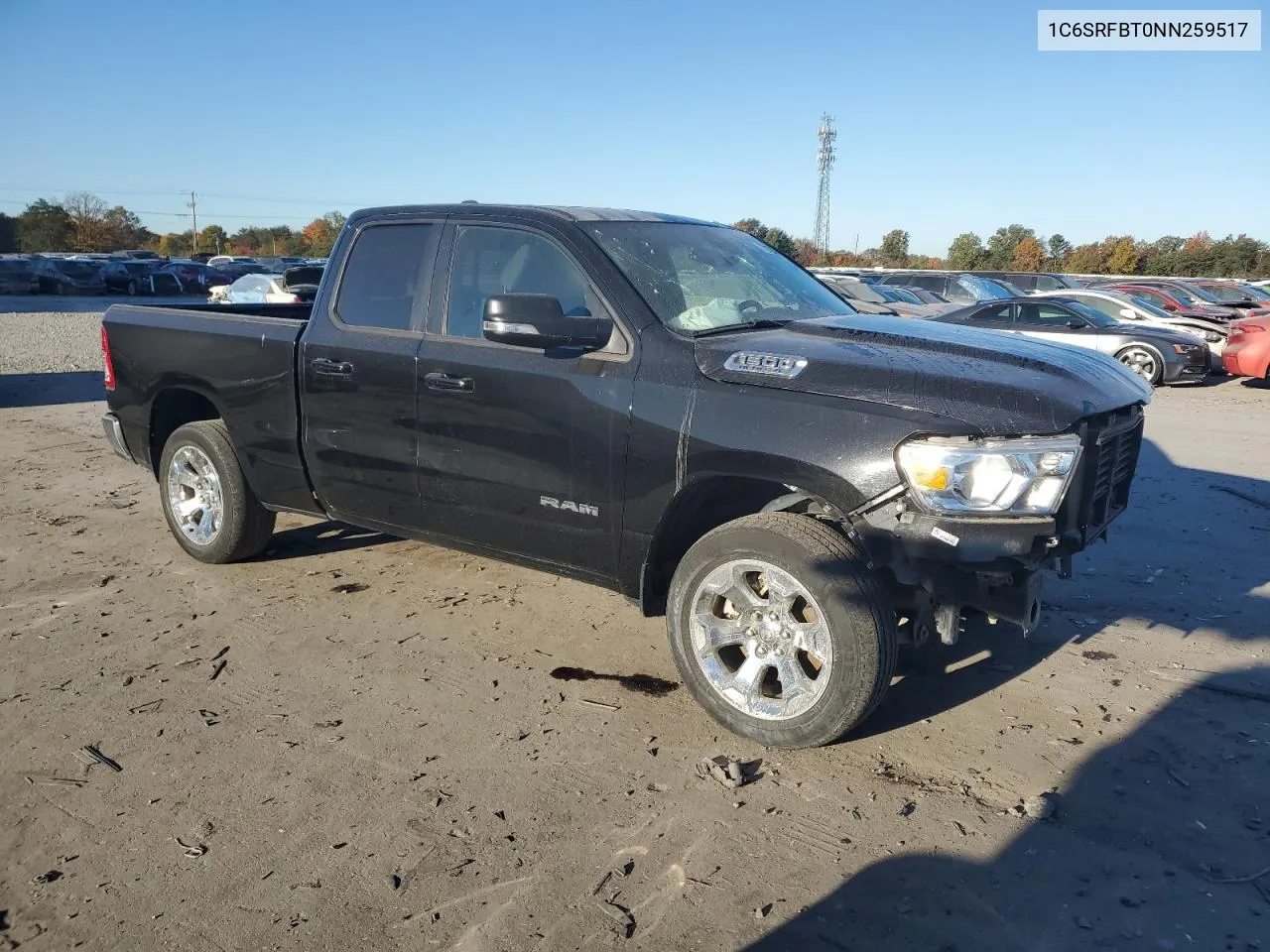 2022 Ram 1500 Big Horn/Lone Star VIN: 1C6SRFBT0NN259517 Lot: 77212674