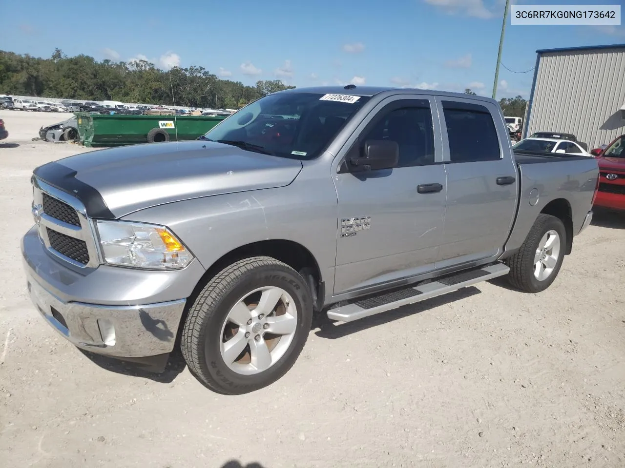 2022 Ram 1500 Classic Tradesman VIN: 3C6RR7KG0NG173642 Lot: 77226304