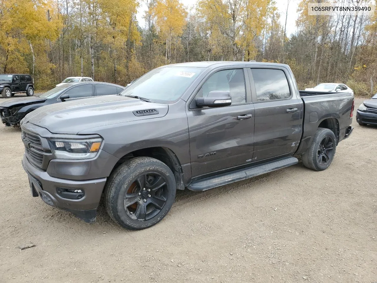 2022 Ram 1500 Sport VIN: 1C6SRFVT8NN359490 Lot: 77585664