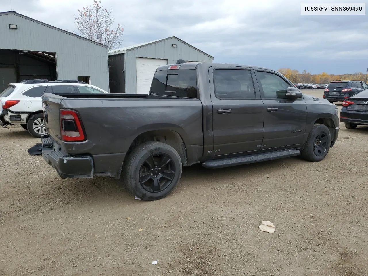 2022 Ram 1500 Sport VIN: 1C6SRFVT8NN359490 Lot: 77585664