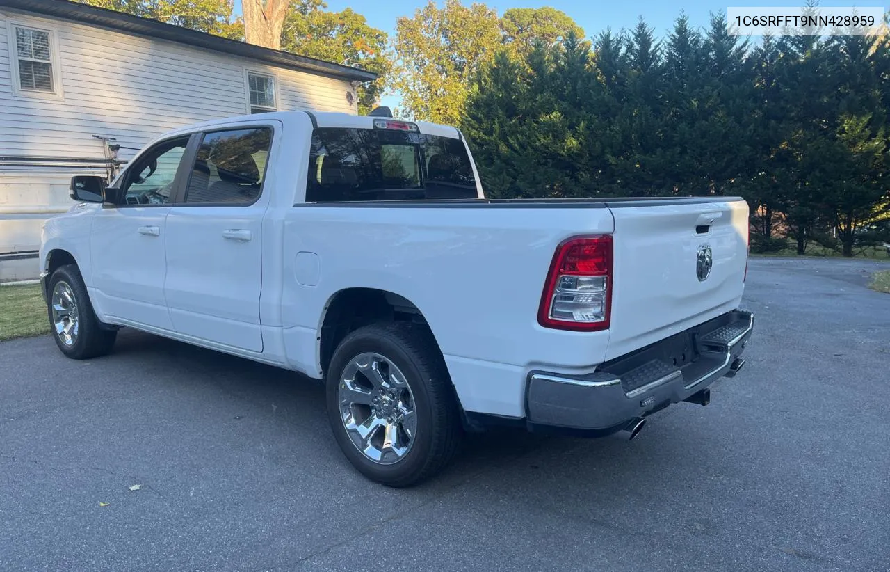 2022 Ram 1500 Big Horn/Lone Star VIN: 1C6SRFFT9NN428959 Lot: 77699874