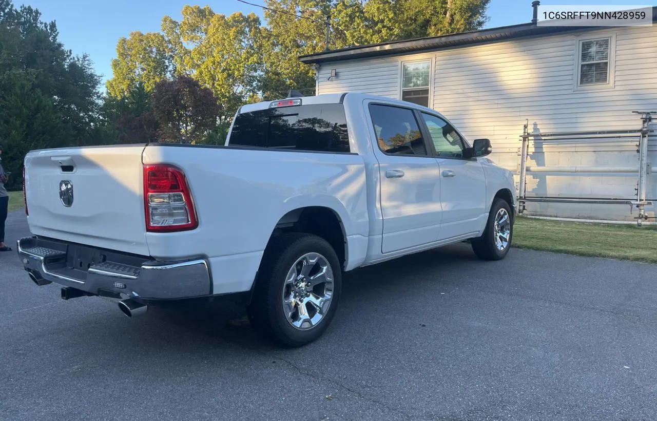 2022 Ram 1500 Big Horn/Lone Star VIN: 1C6SRFFT9NN428959 Lot: 77699874