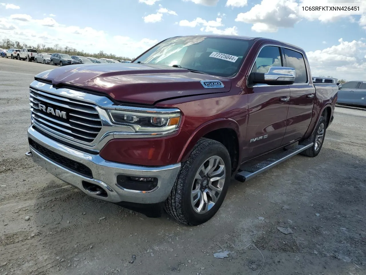 2022 Ram 1500 Longhorn VIN: 1C6SRFKTXNN426451 Lot: 77725044