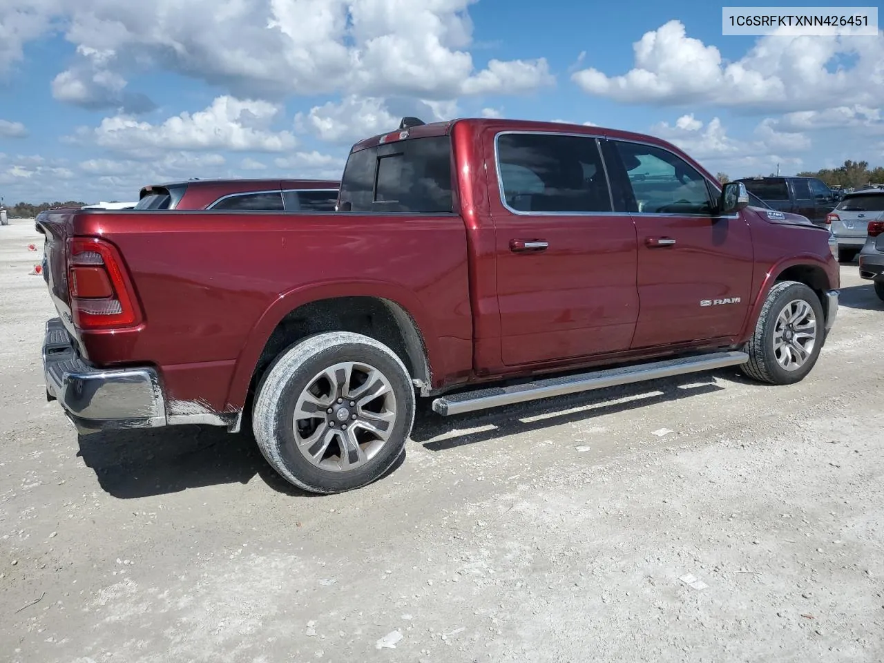 2022 Ram 1500 Longhorn VIN: 1C6SRFKTXNN426451 Lot: 77725044