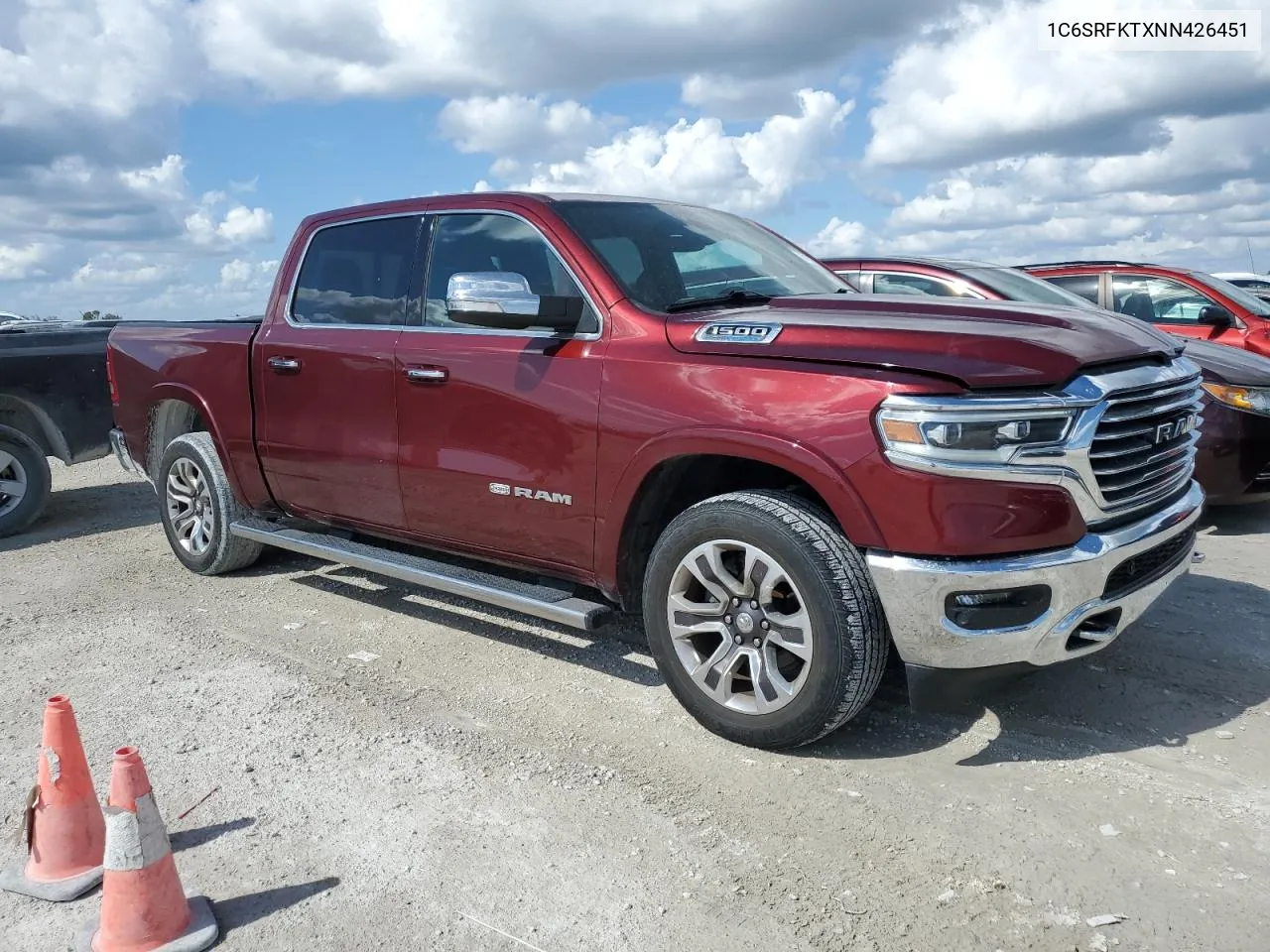 2022 Ram 1500 Longhorn VIN: 1C6SRFKTXNN426451 Lot: 77725044