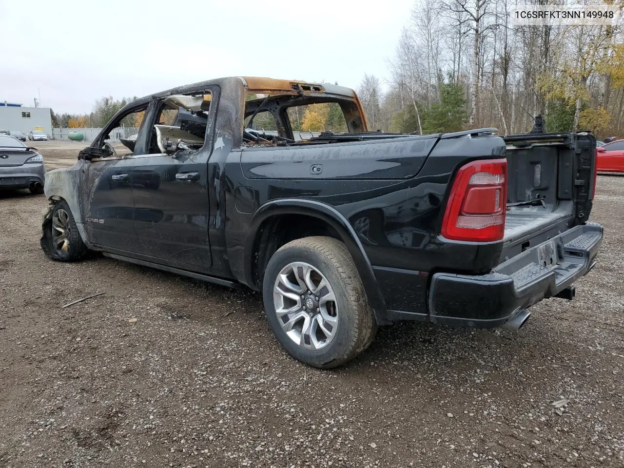 2022 Ram 1500 Longhorn VIN: 1C6SRFKT3NN149948 Lot: 77909054