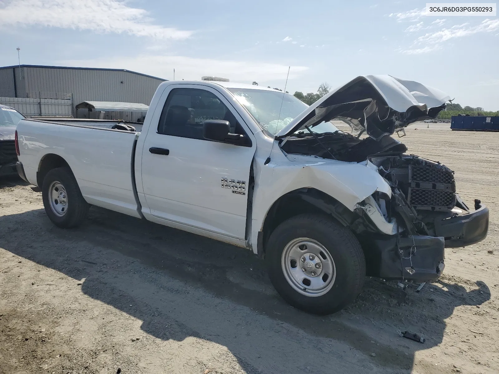 2023 Ram 1500 Classic Tradesman VIN: 3C6JR6DG3PG550293 Lot: 63830434