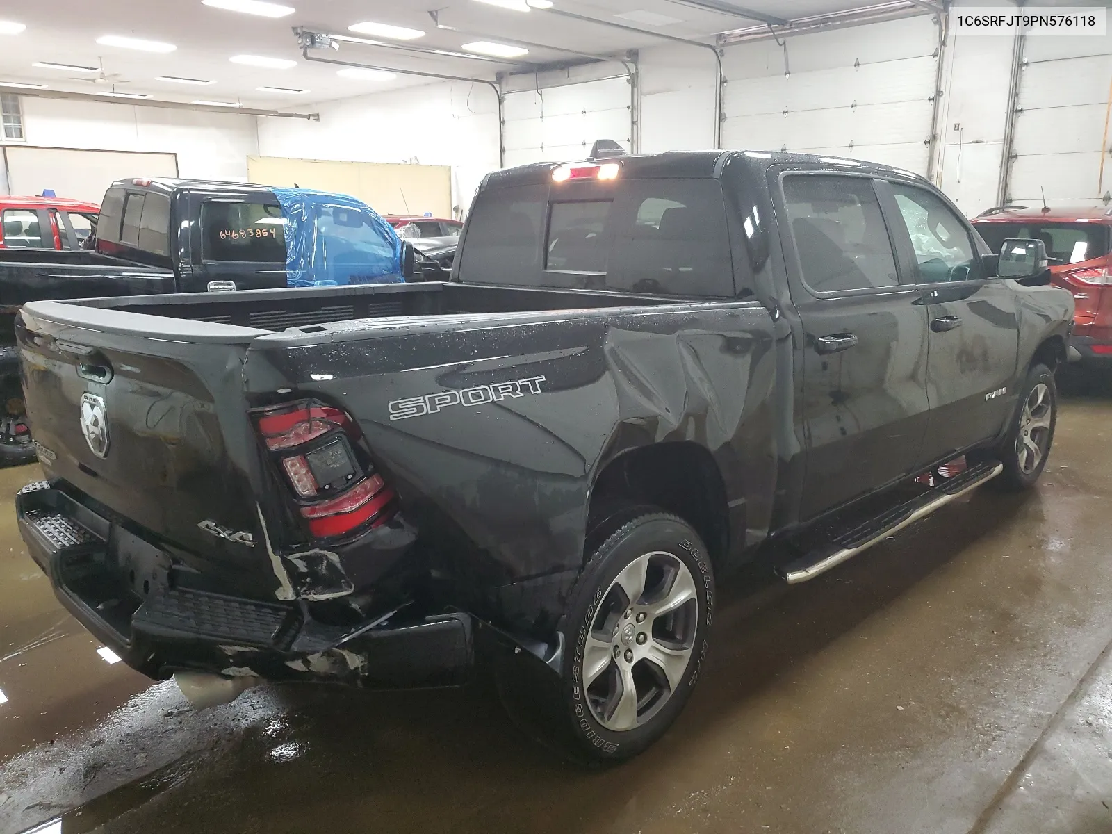 2023 Ram 1500 Laramie VIN: 1C6SRFJT9PN576118 Lot: 64020654