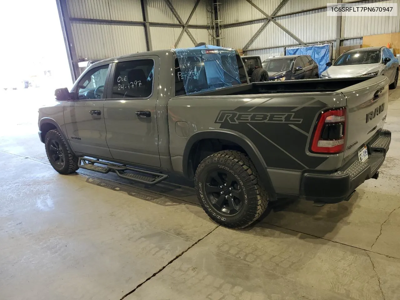 2023 Ram 1500 Rebel VIN: 1C6SRFLT7PN670947 Lot: 71454064