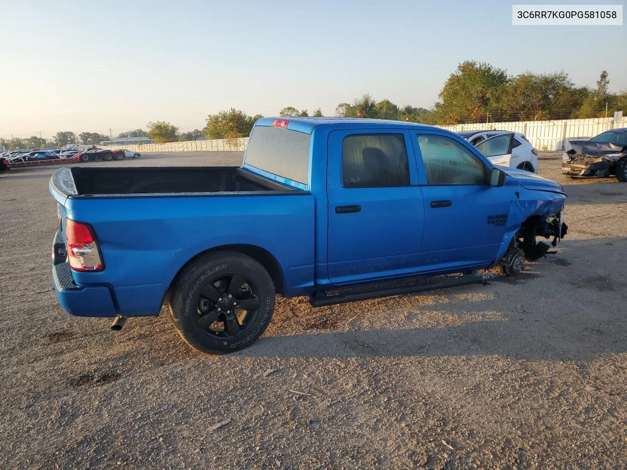 2023 Ram 1500 Classic Tradesman VIN: 3C6RR7KG0PG581058 Lot: 72509044