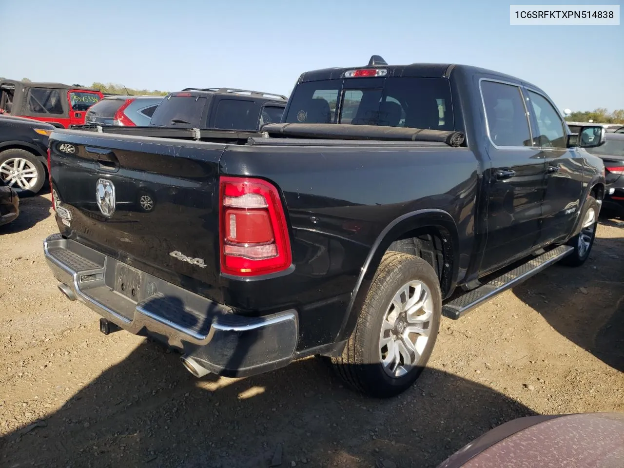 2023 Ram 1500 Longhorn VIN: 1C6SRFKTXPN514838 Lot: 75259224