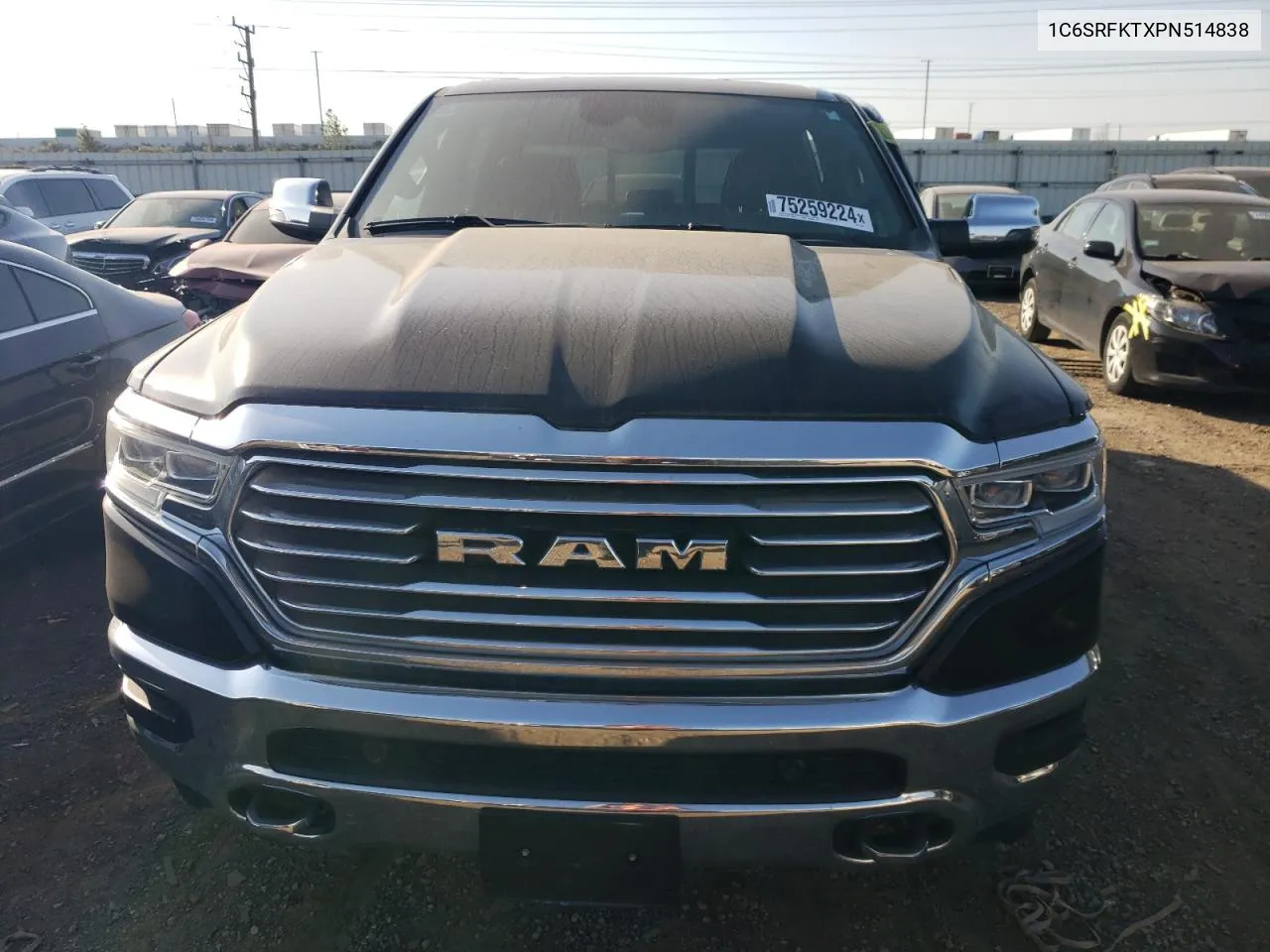 2023 Ram 1500 Longhorn VIN: 1C6SRFKTXPN514838 Lot: 75259224