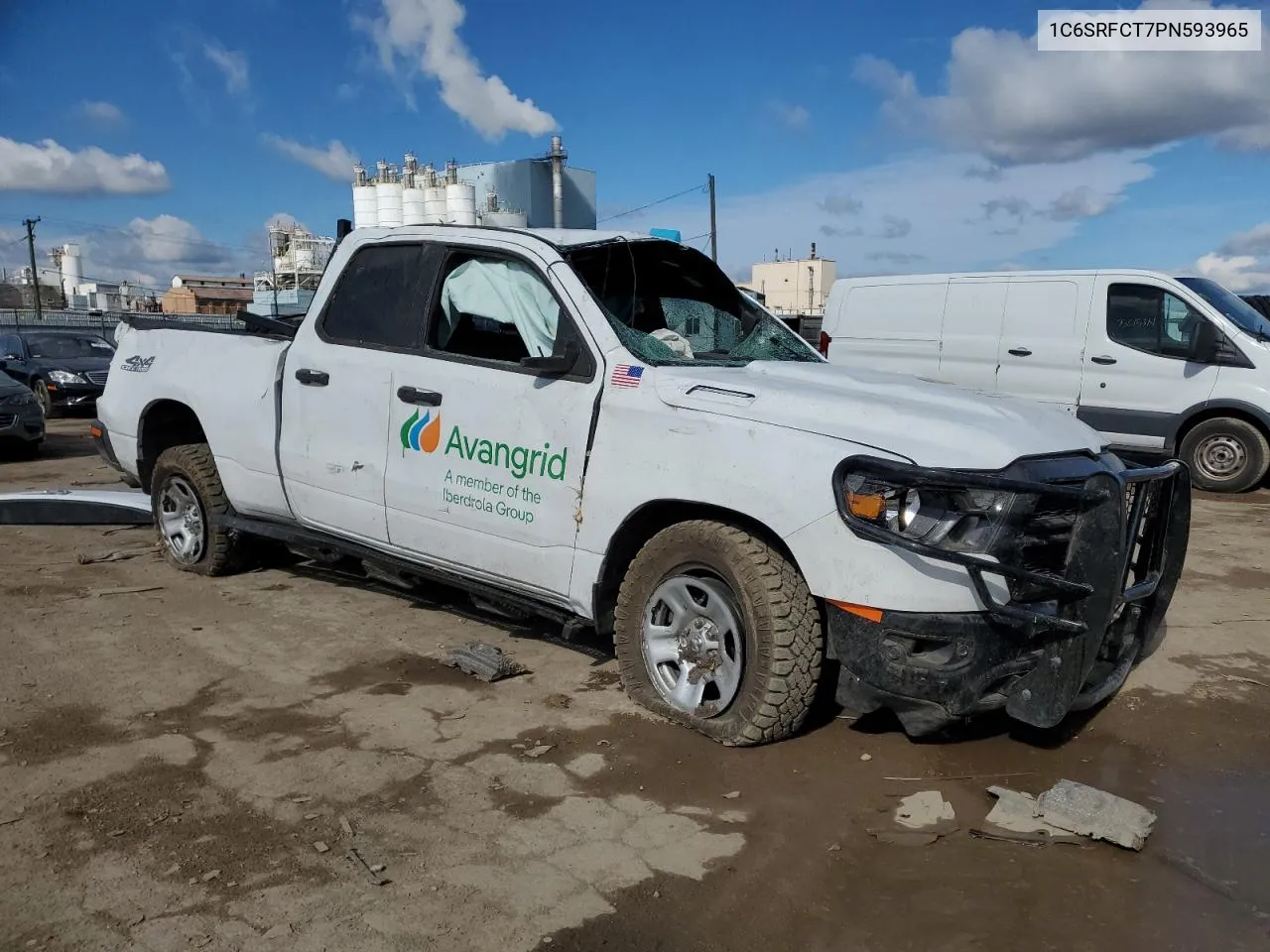 2023 Ram 1500 Tradesman VIN: 1C6SRFCT7PN593965 Lot: 75697844