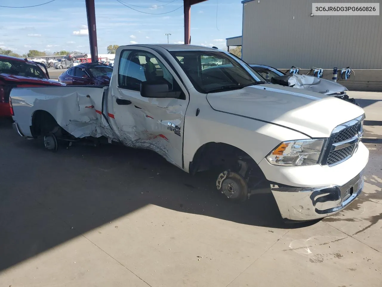 2023 Ram 1500 Classic Tradesman VIN: 3C6JR6DG3PG660826 Lot: 77024154