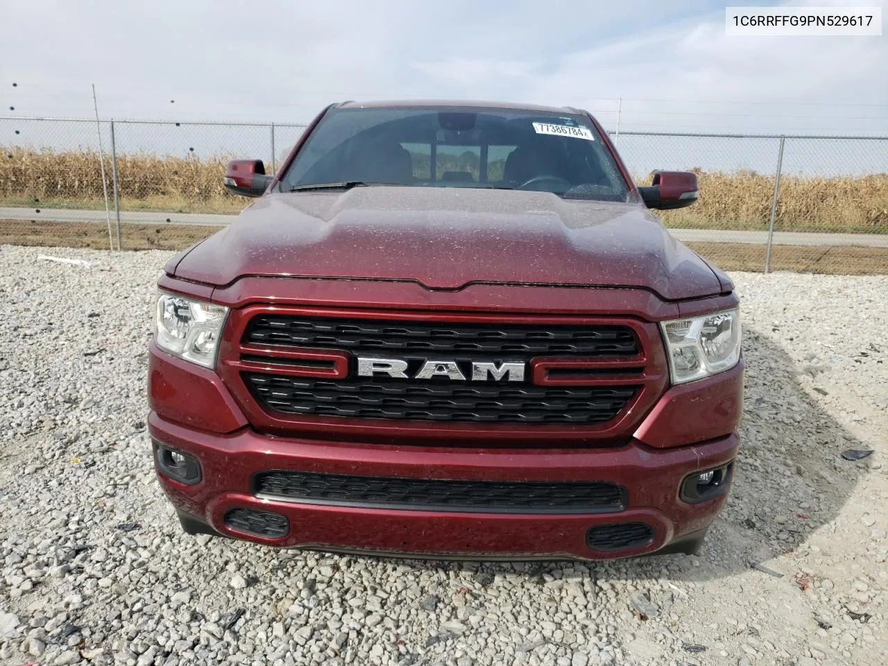 2023 Ram 1500 Big Horn/Lone Star VIN: 1C6RRFFG9PN529617 Lot: 77386784