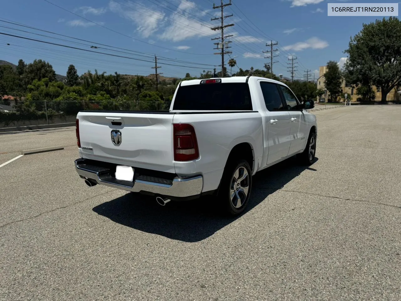 2024 Ram 1500 Laramie VIN: 1C6RREJT1RN220113 Lot: 69865834