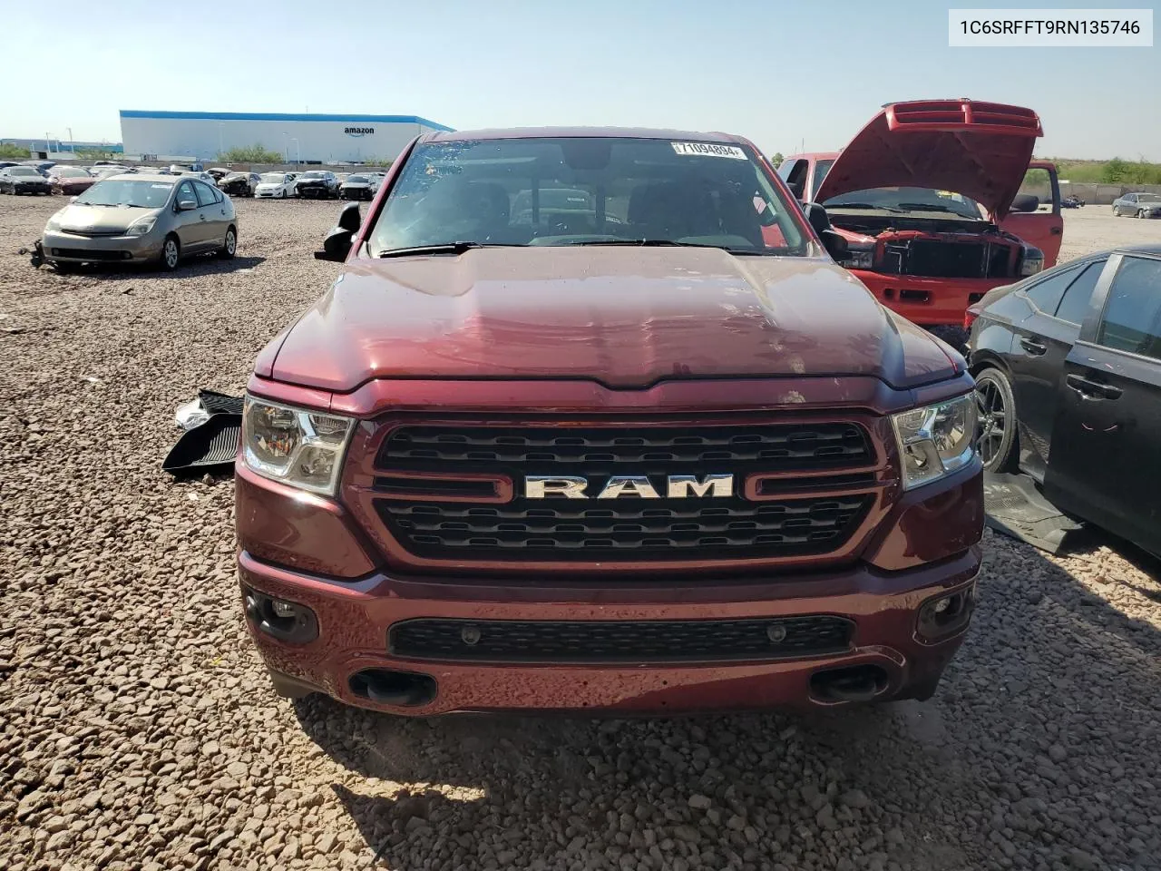 2024 Ram 1500 Big Horn/Lone Star VIN: 1C6SRFFT9RN135746 Lot: 71094894