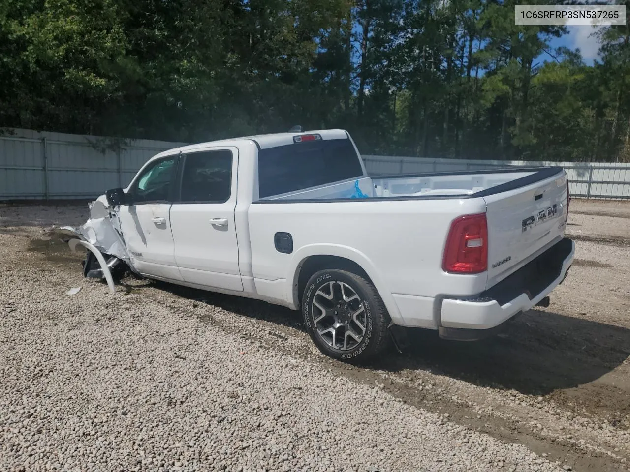 2025 Ram 1500 Laramie VIN: 1C6SRFRP3SN537265 Lot: 72007954