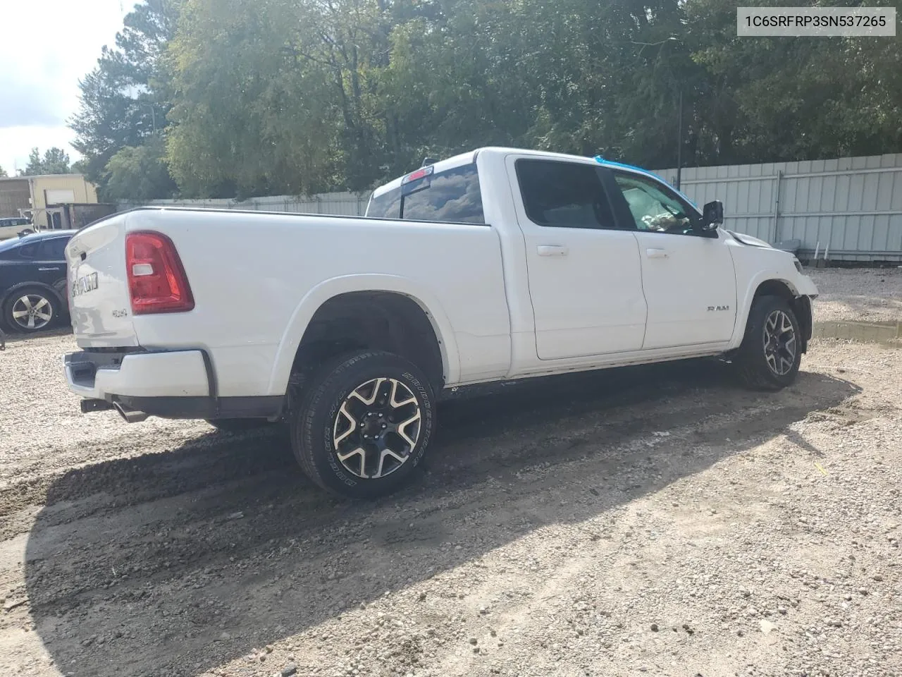 2025 Ram 1500 Laramie VIN: 1C6SRFRP3SN537265 Lot: 72007954