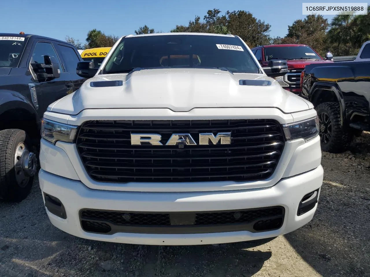 2025 Ram 1500 Laramie VIN: 1C6SRFJPXSN519888 Lot: 74007424