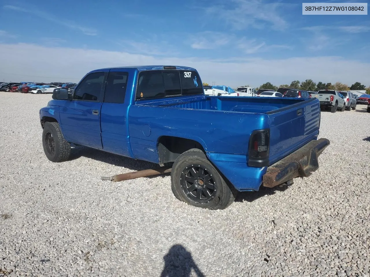 1998 Dodge Ram 1500 VIN: 3B7HF12Z7WG108042 Lot: 74530764