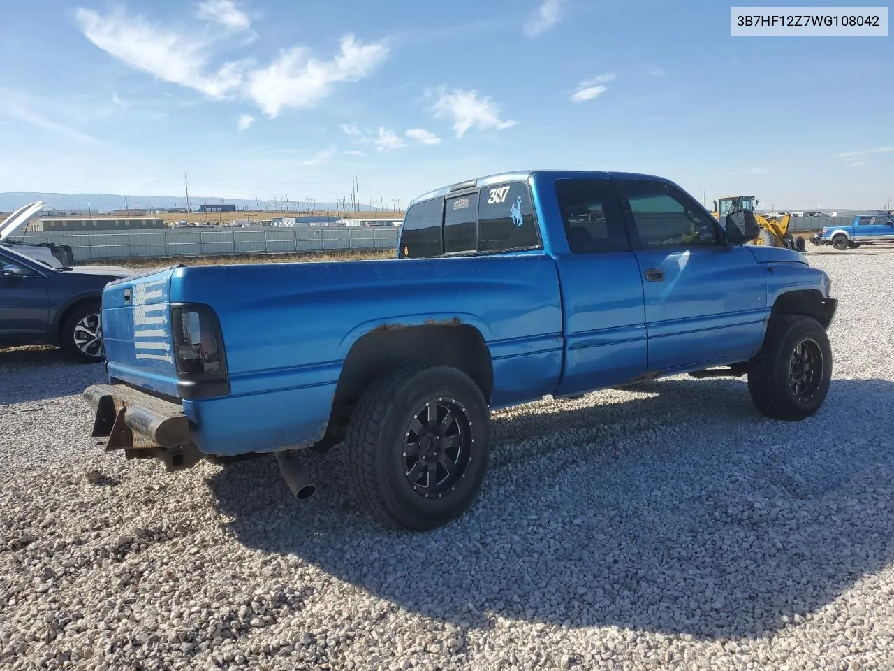 1998 Dodge Ram 1500 VIN: 3B7HF12Z7WG108042 Lot: 74530764