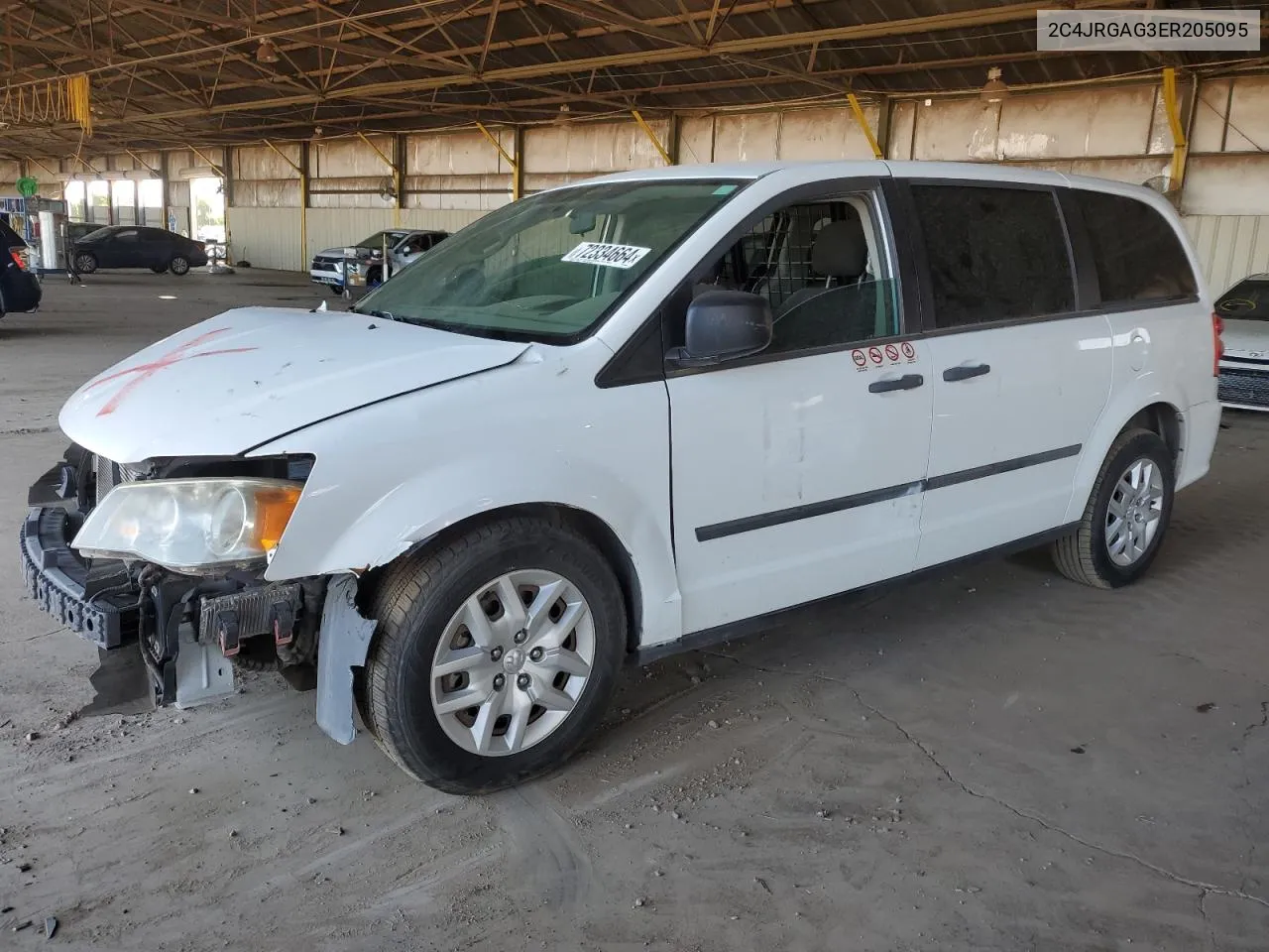 2014 Ram Tradesman VIN: 2C4JRGAG3ER205095 Lot: 72334664