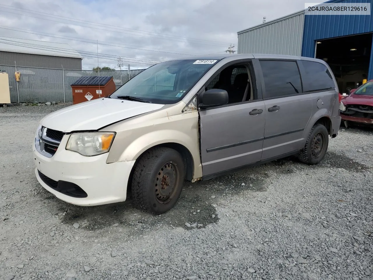 2014 Ram Tradesman VIN: 2C4JRGAG8ER129616 Lot: 72918114