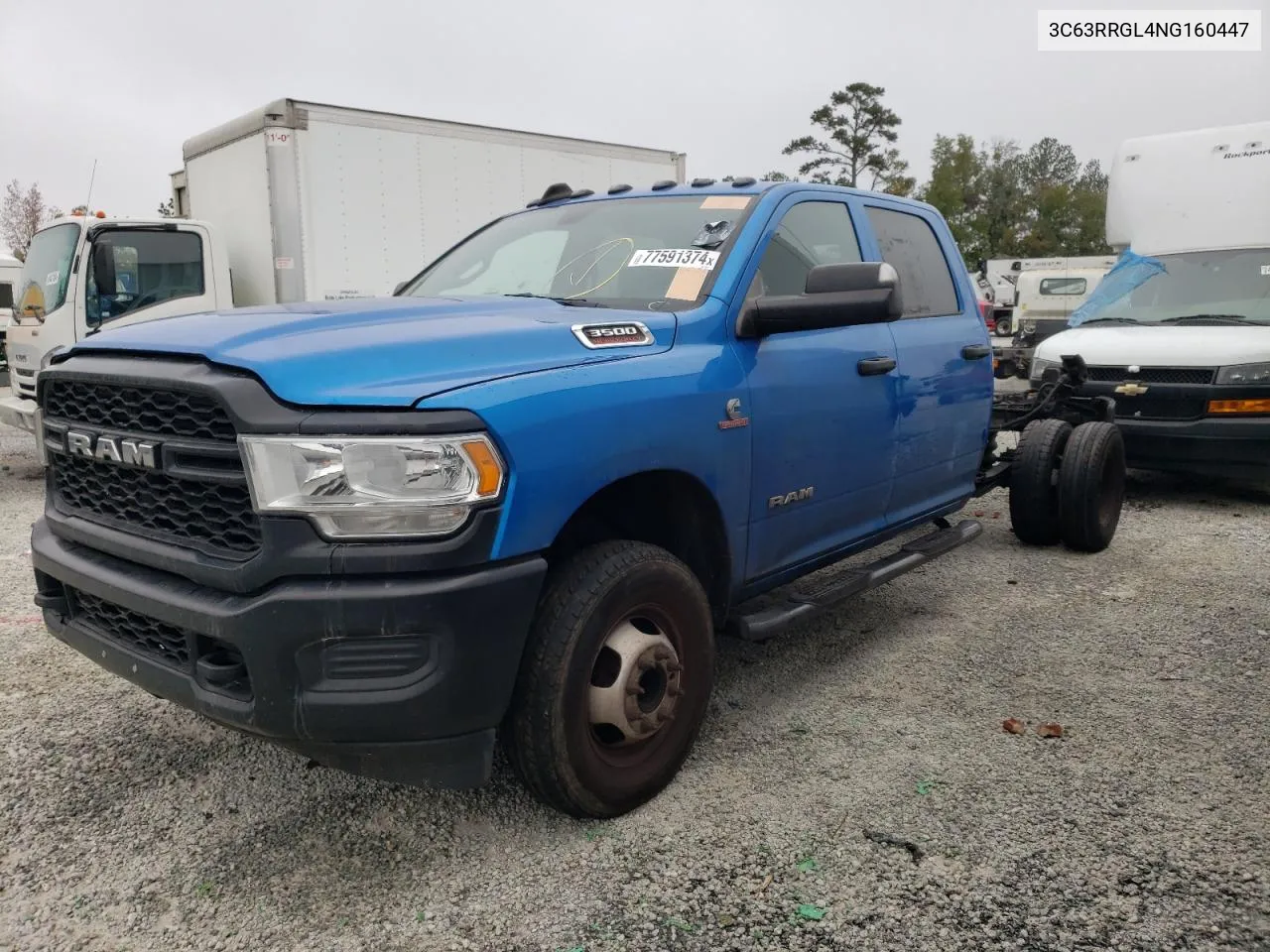 2022 Ram 3500 Tradesman VIN: 3C63RRGL4NG160447 Lot: 77591374