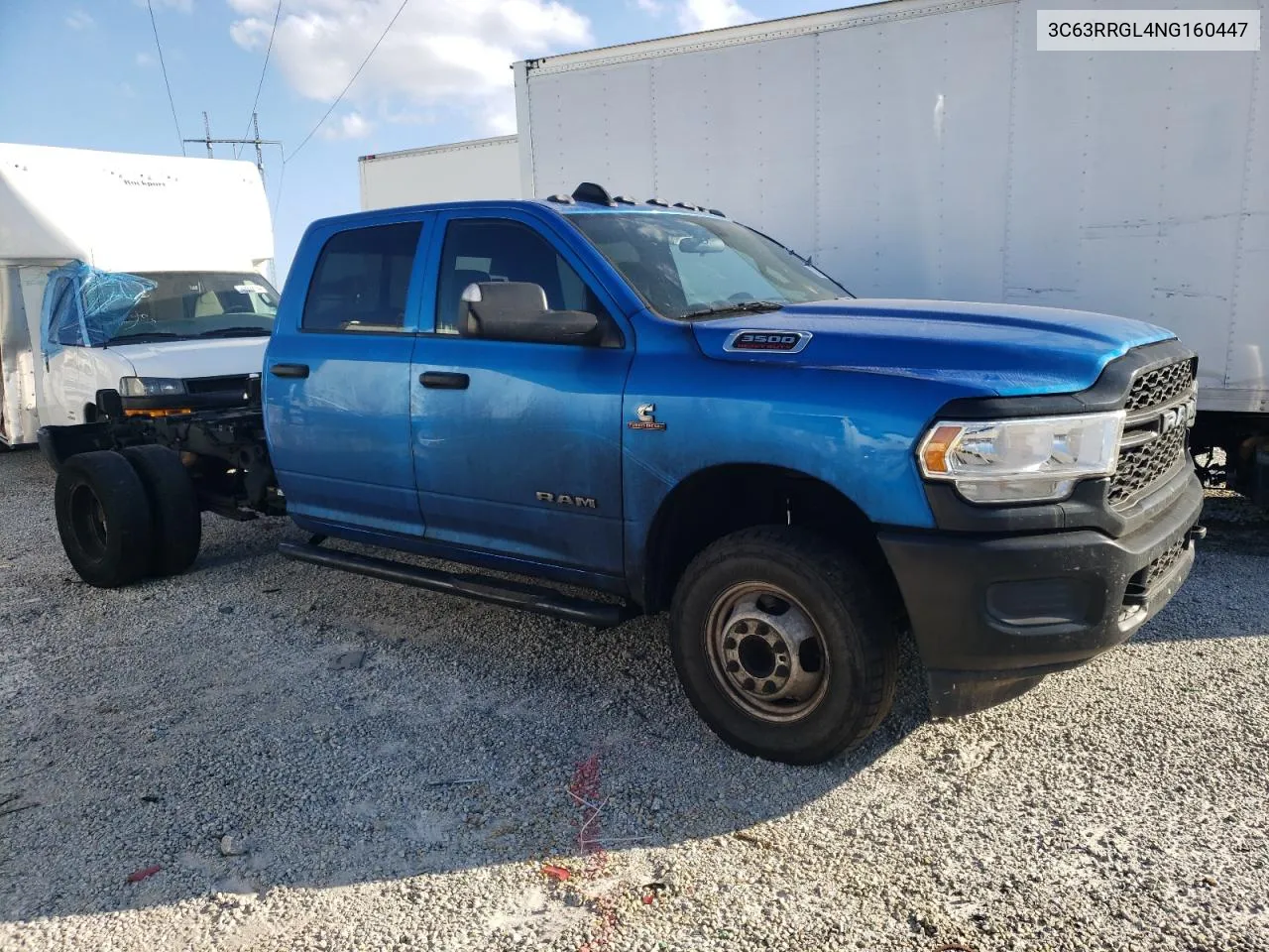 2022 Ram 3500 Tradesman VIN: 3C63RRGL4NG160447 Lot: 77591374