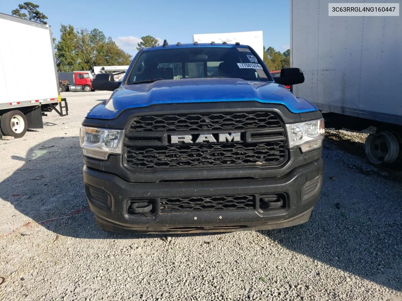 2022 Ram 3500 Tradesman VIN: 3C63RRGL4NG160447 Lot: 77591374