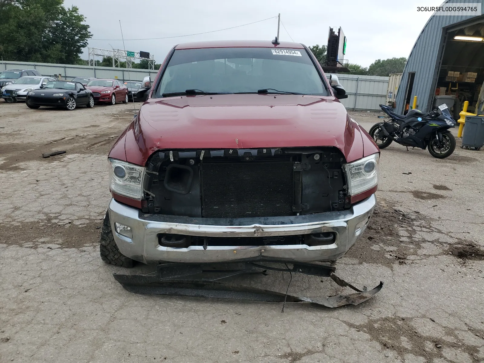 2013 Ram 2500 Laramie VIN: 3C6UR5FL0DG594765 Lot: 62914954