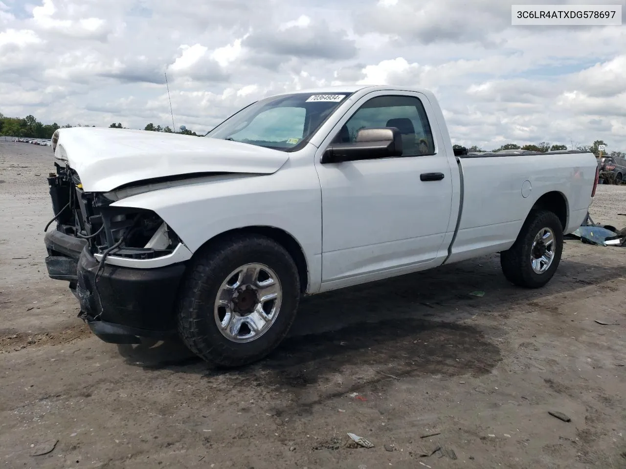 2013 Ram 2500 St VIN: 3C6LR4ATXDG578697 Lot: 70364934